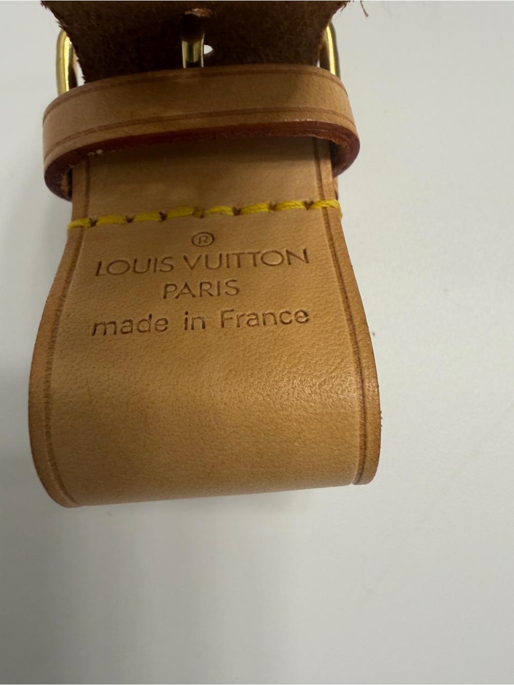 EUC- Louis Vuitton Vachetta leather luggage tag and poignet set- - Picture 6 of 12